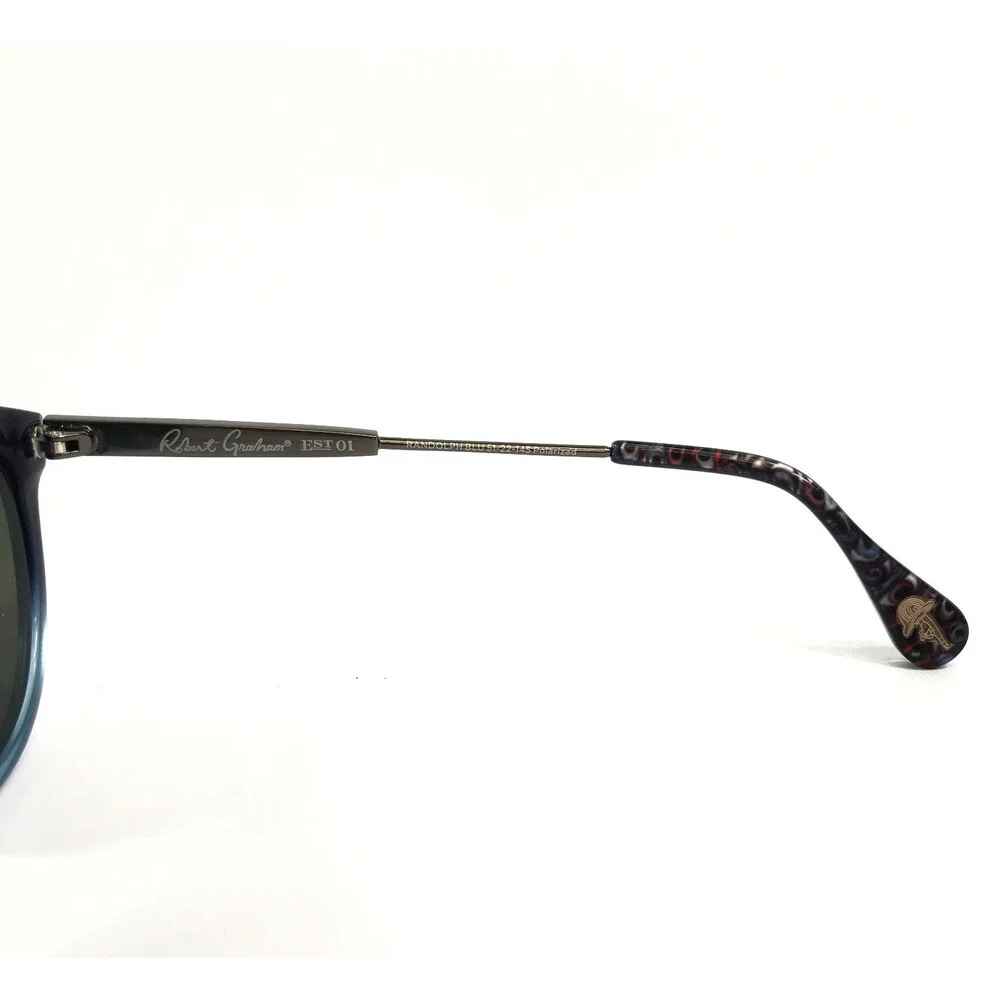 Robert Graham Sunglasses RANDOLPH BLU Blue Fade Frames w/ Blue Polarized Lenses